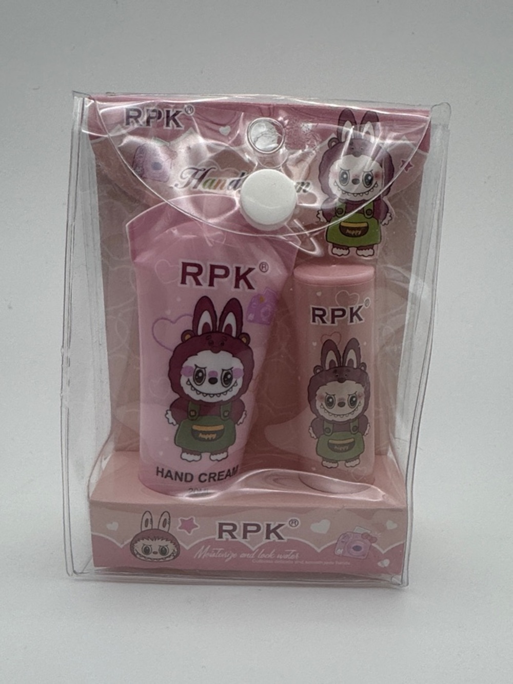 RPK Pink Hand Cream Duo - Cute Lububu Design